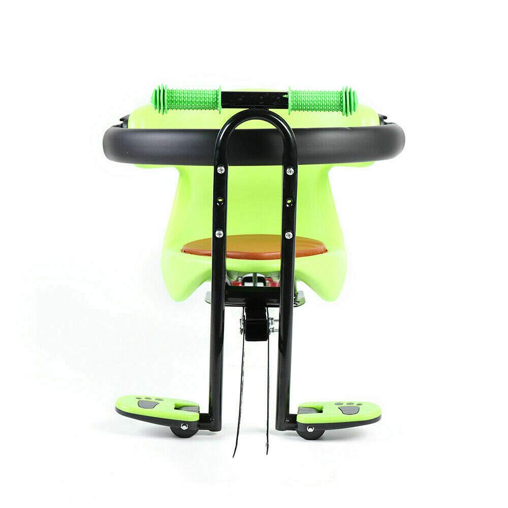 Gdrasuya10 Front Mount Baby Bike Seat with Handrail - Safe & Stable Bicycle Child Carrier for Toddlers, Comfortable Thick Padded Seat with Strong Bearing Capacity - Perfect for Family Cycling, Commuting & Outdoor Adventures