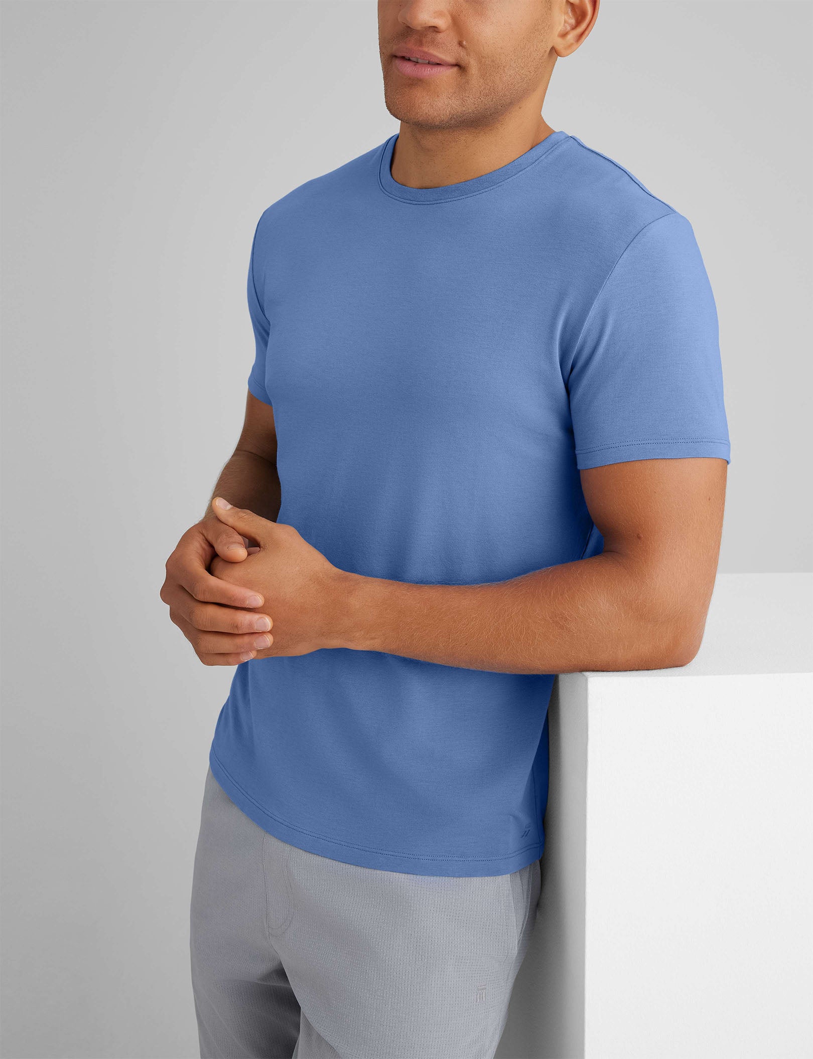 Second Skin Crew Neck T-Shirt for Men & Women | Ultra Soft Stretch Cotton | Perfect for Layering, Casual Wear & Everyday Comfort
