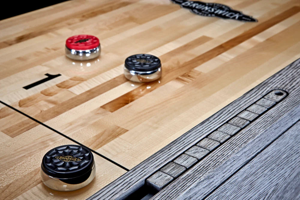 Brunswick Sanibel 14-Foot Shuffleboard Table for Game Room, Bar & Home Entertainment - Professional Shuffleboard Game Table for Adults & Families