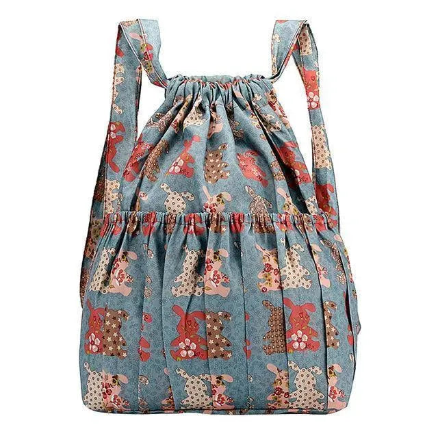 Vintage Printed Ethnic Backpack - Stylish Boho Travel Bag for Women & Men - Perfect for Hiking, Festival, College & Daily Use