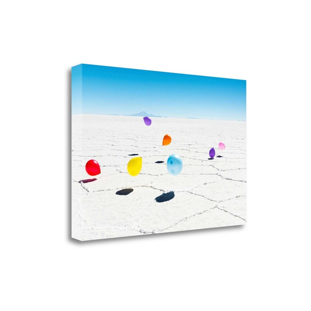Balloons Three - Salar De Uyuni Bolivia Landscape Art Print by Richard Silver - Gallery Wrapped Canvas Wall Decor for Living Room, Bedroom & Office