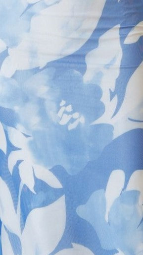 Ashley Maxi Dress - Blue Floral Print Summer Dress for Women | Beach Vacation, Party & Casual Wear