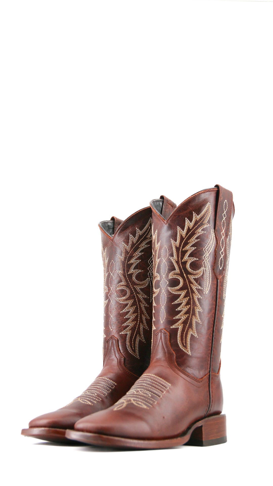 Marybeth Square Toe Cowgirl Boots for Women - Western Style Ankle Boots with Comfortable Leather Upper - Perfect for Rodeo, Country Dancing & Casual Outfits