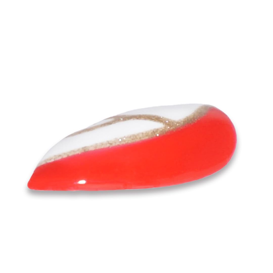Premium Fake Press-On Nails - Christmas Red Set of 20 | Reusable Full Coverage Artificial Nails with UV Gel Polish | Easy to Apply & Time-Saving | Perfect for Holidays, Parties, Weddings & Everyday Wear | Stick-On Nail Extensions for Both Hands