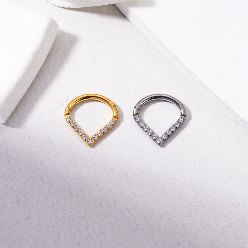 16G Cartilage Titanium Nose Ring - Teardrop Shape Body Jewelry for Women | Perfect for Everyday Wear, Parties & Special Occasions