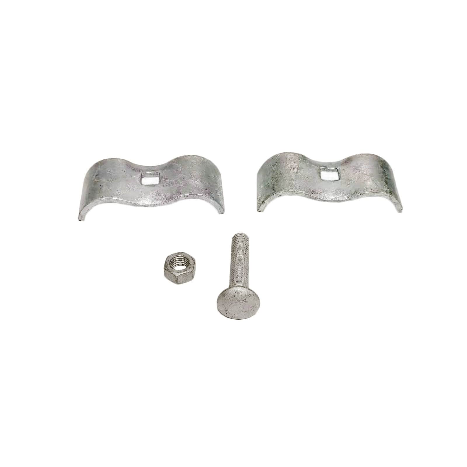 Heavy Duty Chain Link Fence Panel Clamps - 8 Pack Saddle Clamps for 1-5/8