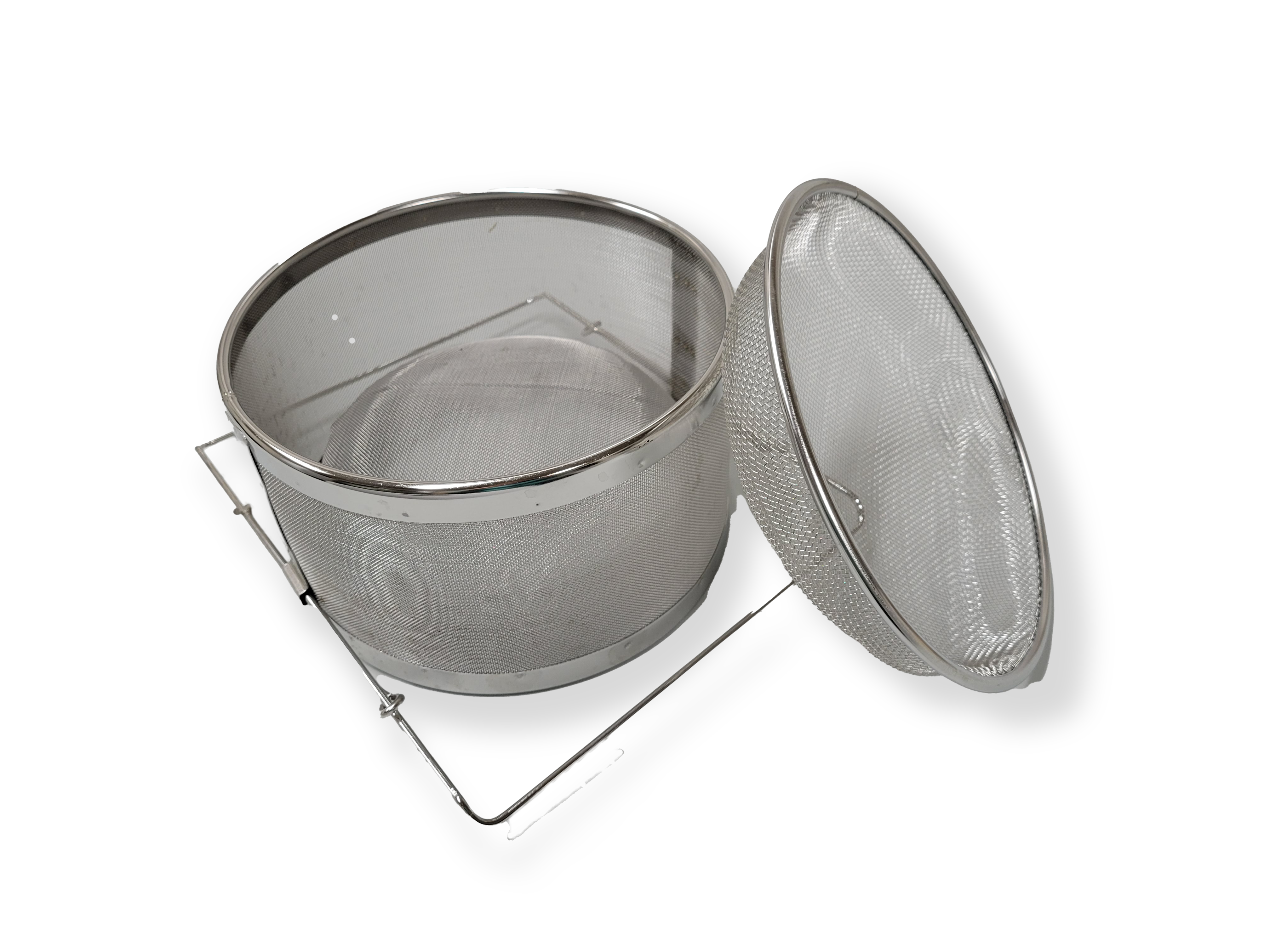 Premium Jumbo Stainless Steel Honey Strainer - Extra Large 5.5 Inch Mesh Filter for Raw Honey, Beeswax & DIY Skincare - Perfect for Beekeepers, Home Kitchens & Crafting