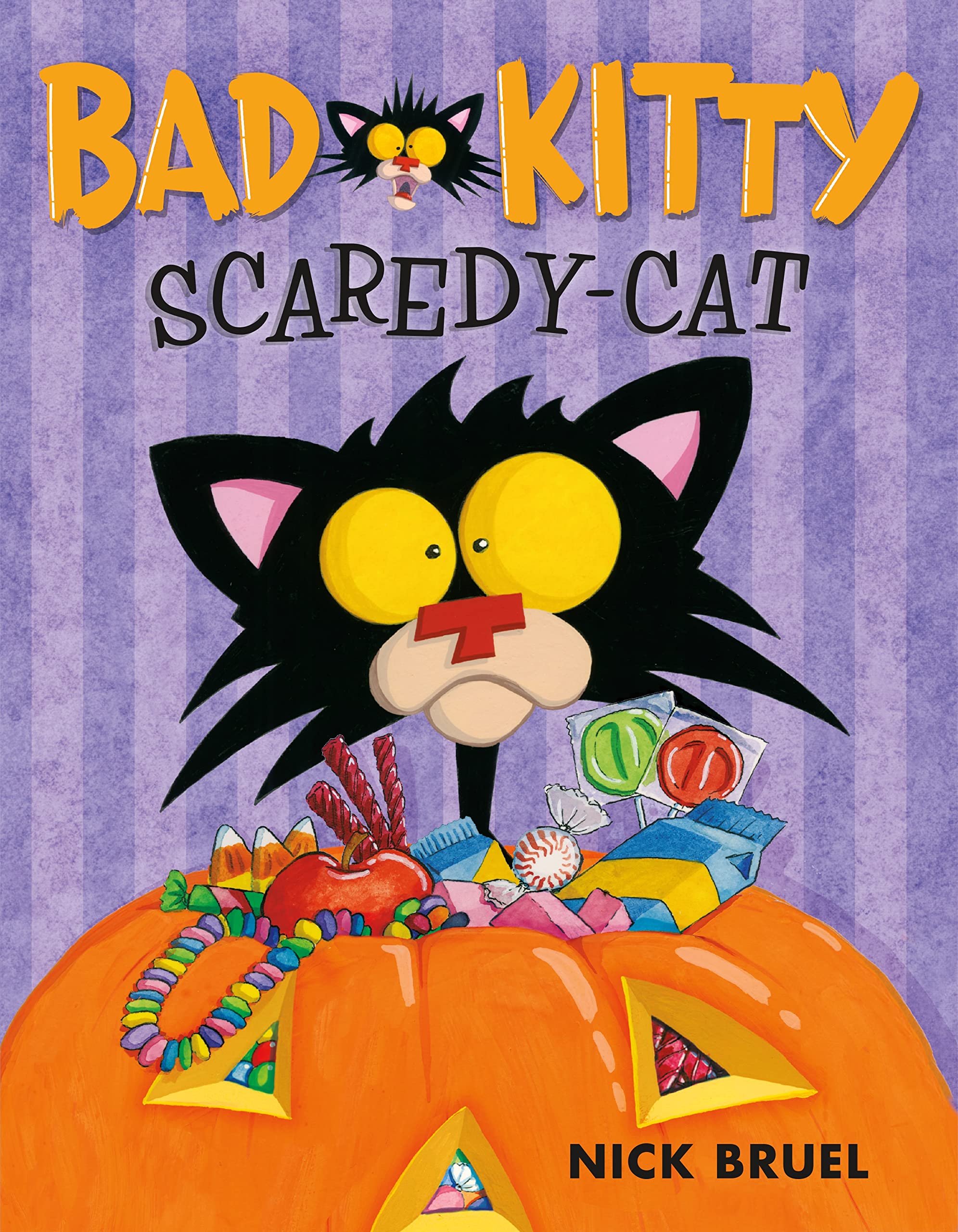 Bad Kitty Scaredy-Cat - Funny Halloween Cat Costume for Pets | Perfect for Halloween Parties & Pet Photo Shoots