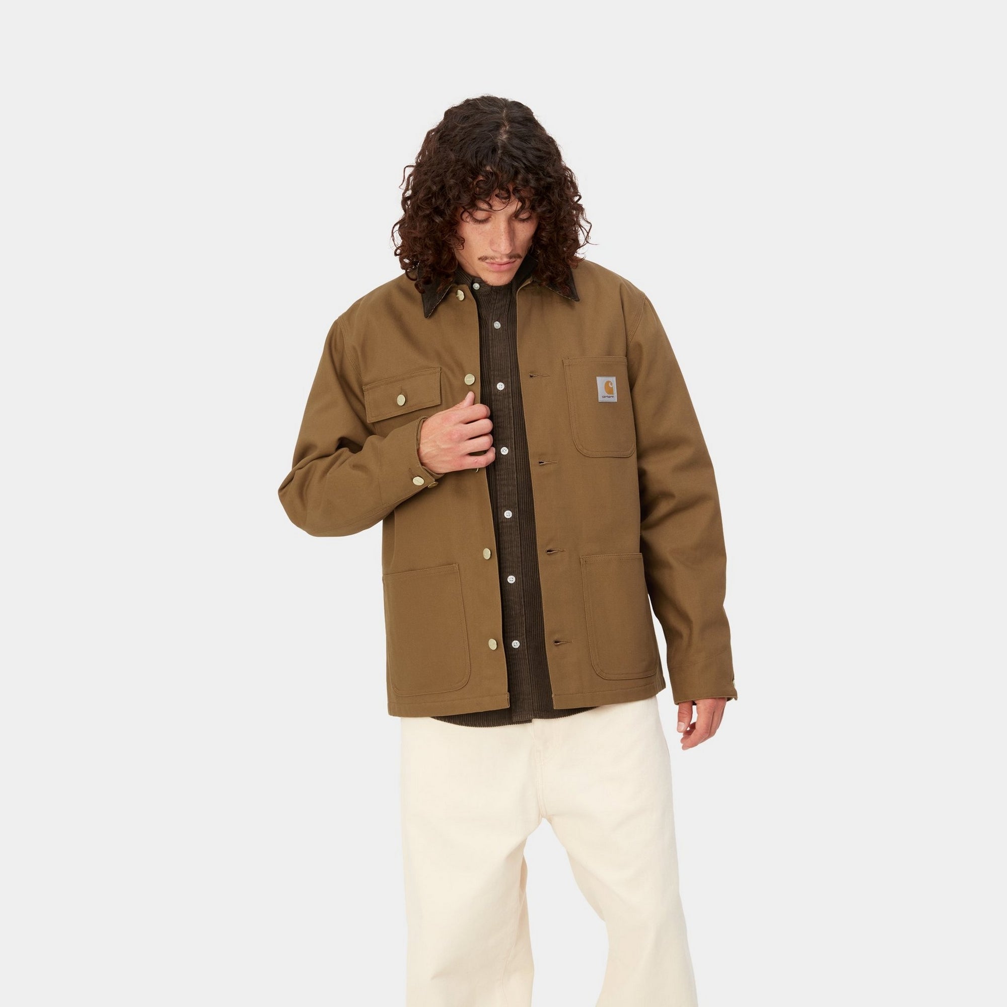 Michigan Chore Coat - Winter Work Jacket in Hamilton Brown/Tobacco Rigid | Durable Workwear for Outdoor Labor & Cold Weather