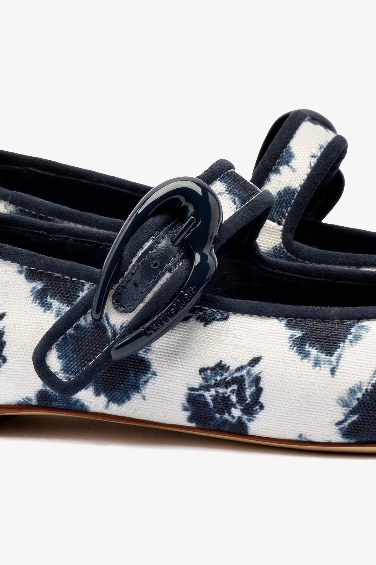 Larroudé x Jonathan Cohen Verona Ballet Flats in Tie-Dye Ocean Linen - Comfortable Women's Shoes for Work, Casual Outfits & Summer Fashion