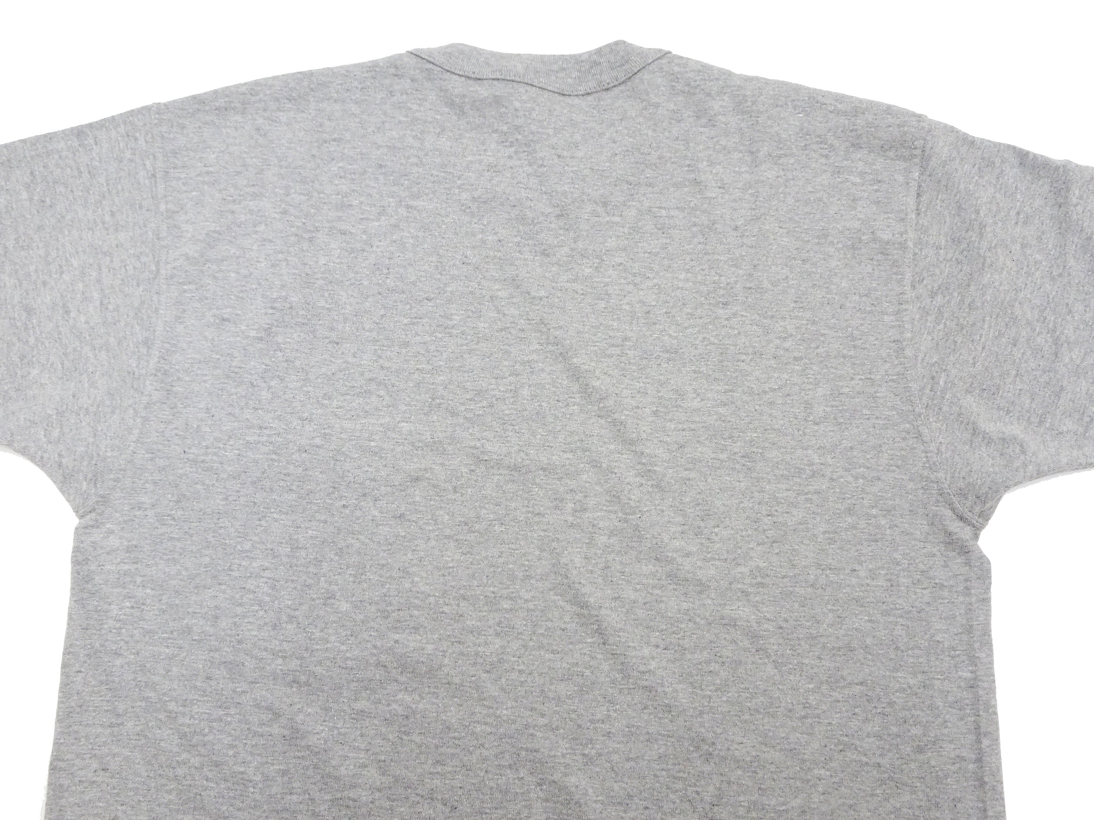 TOYS McCOY Men's Steve McQueen Plain Pocket T-Shirt | Short Sleeve Loopwheeled Tee TMC2410 | Ash Gray | Vintage Style Casual Wear for Everyday Outfits