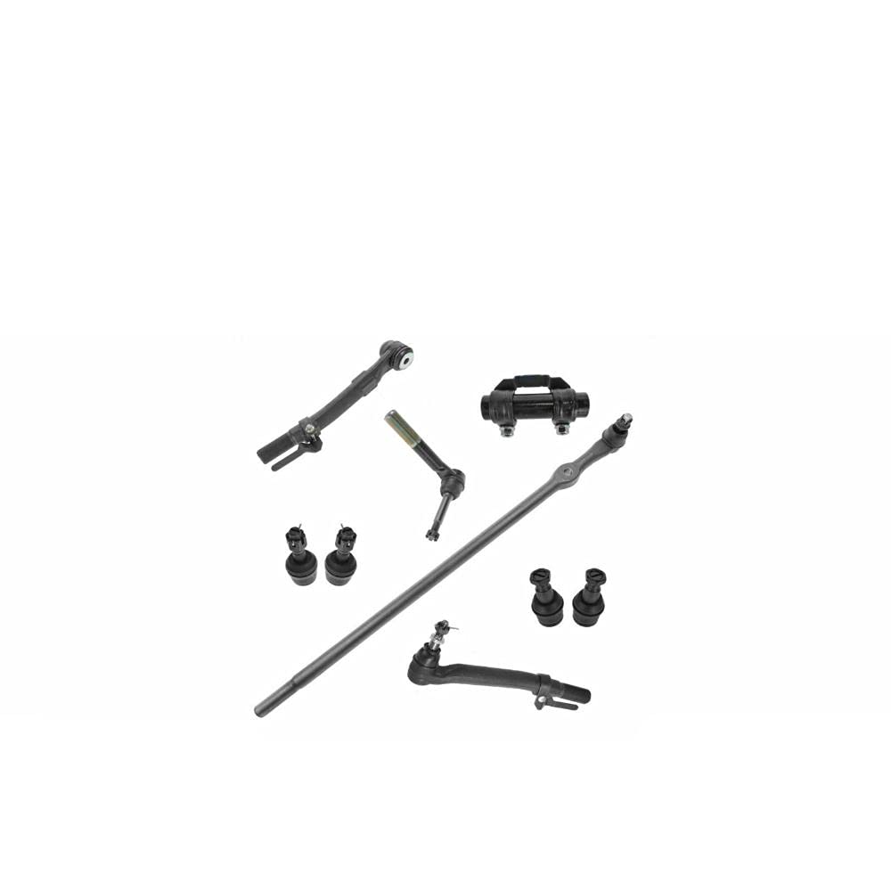 YueHao 9-Piece Front Ball Joint Tie Rod Drag Link Steering Suspension Kit - Compatible with [Vehicle Models] - Durable Replacement for Smooth Steering & Suspension Performance - Ideal for Off-Roading, Daily Driving & Auto Repair Shops