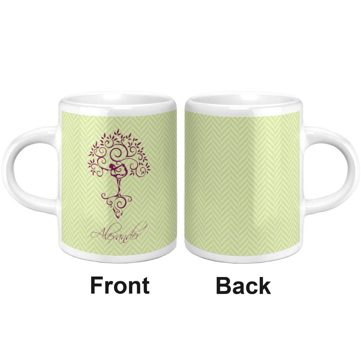 Personalized Yoga Tree Single Shot Espresso Cup - Handmade Ceramic Coffee Mug for Home, Office & Meditation - Perfect Gift for Yoga Lovers & Coffee Enthusiasts