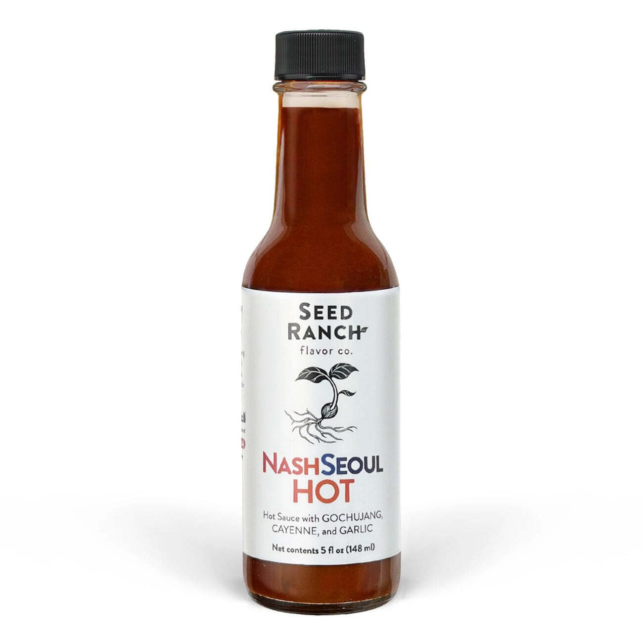 Seed Ranch NashSeoul Hot Sauce - Nashville & Korean Fusion Hot Sauce, Sweet & Spicy Medium Heat, Vegan, Gluten-Free, Non-GMO, No Artificial Sugars - Perfect for Rice Bowls, Stir-Fries, Wings & Grilled Meats
