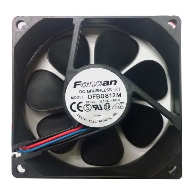 Fonsan Delta 80x80x25mm Medium Speed 12V DC Cooling Fan - High Performance Computer Case Fan for PC, Server, Cabinet & Electronic Equipment Cooling