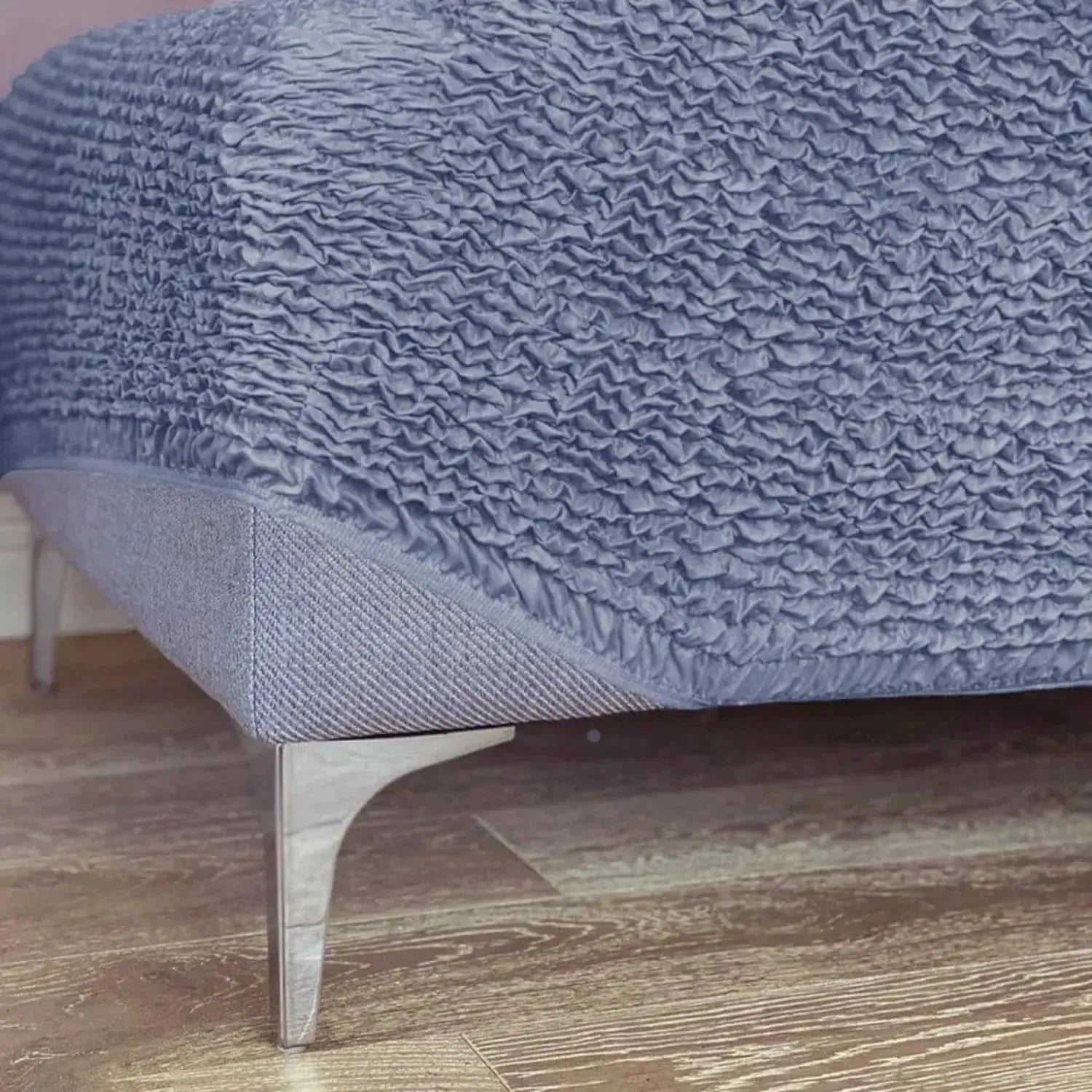 Microfiber Ottoman Slipcover Medium Size - Stretchable Furniture Cover for Living Room, Bedroom & Office - Easy to Clean & Durable Home Decor