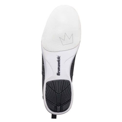 Brunswick Men's Renegade Bowling Shoes - Black/White - Lightweight & Comfortable for League Play & Casual Bowling