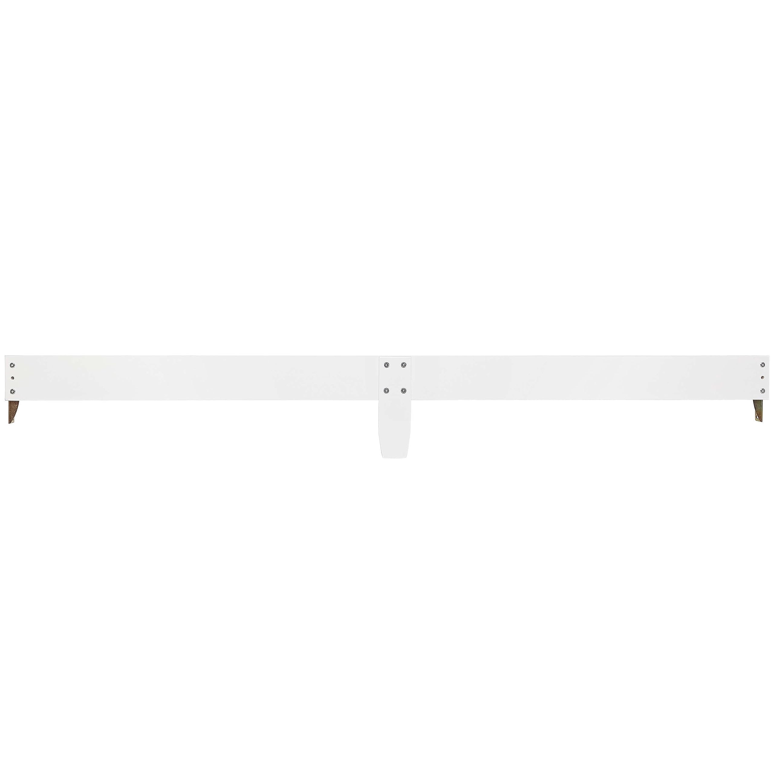 Dream On Me Mini Crib Bed Rail - Safety Guardrail for Toddler Beds & Cribs | Perfect for Nursery, Daycare & Travel | White