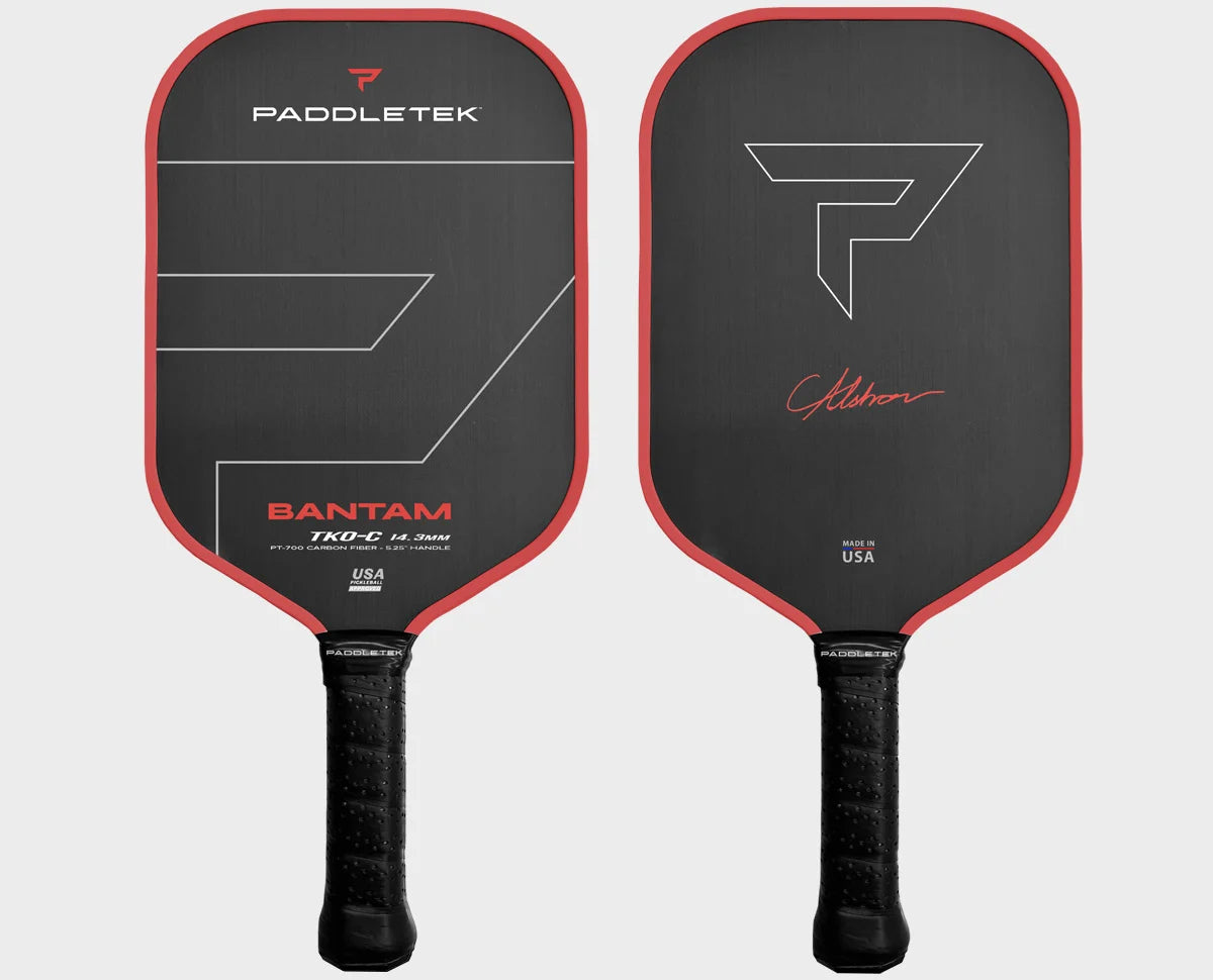 Paddletek Bantam TKO C 14.3mm Pickleball Paddle - Premium Carbon Fiber Paddle for Competitive Play & Outdoor Recreation