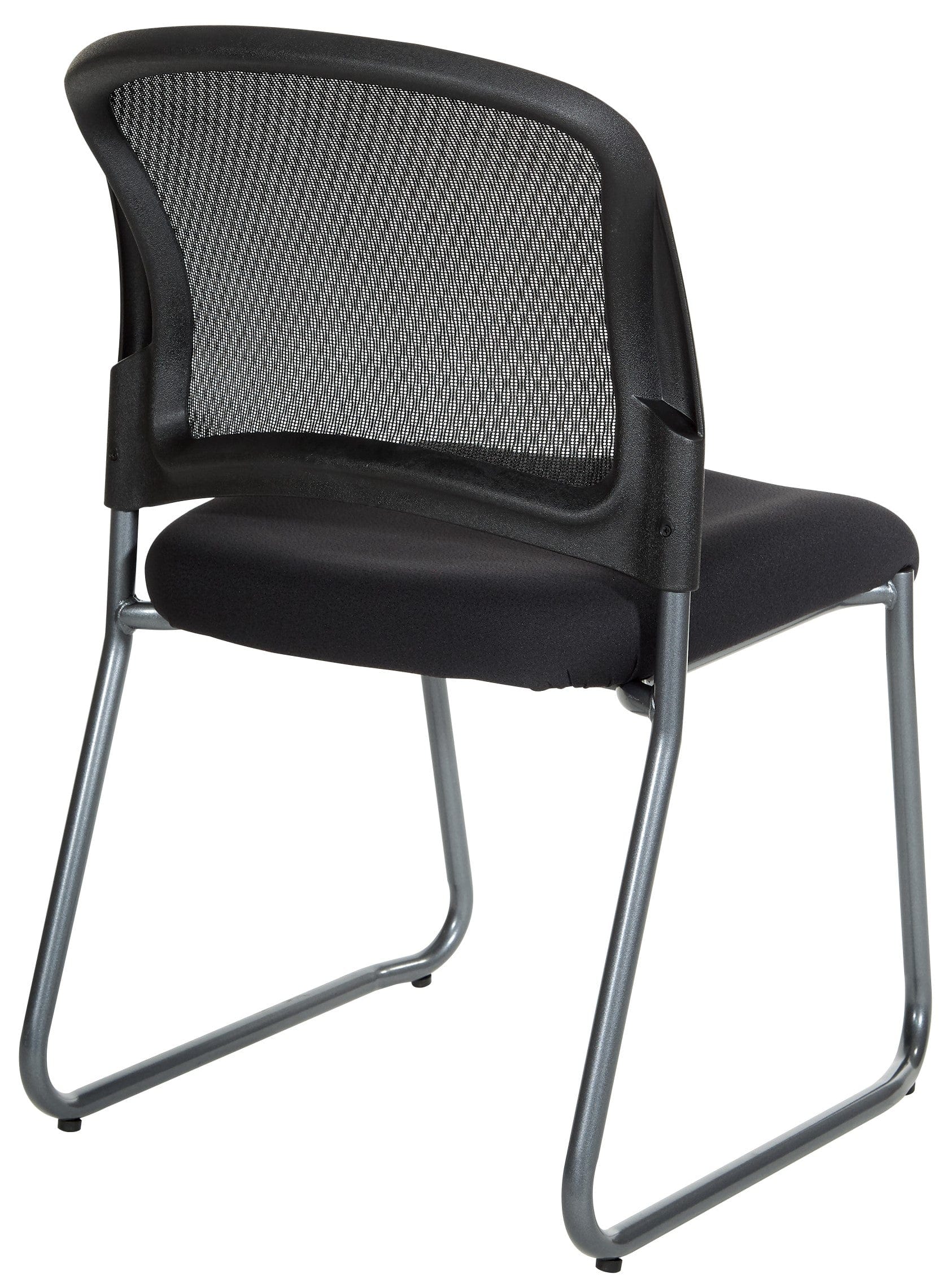 Pro Line II Mesh Back Sled Base Stacking Guest Chair - Ergonomic Office & Conference Room Seating for Comfort & Space Saving [86725R 30] - Perfect for Meetings, Events & Waiting Areas