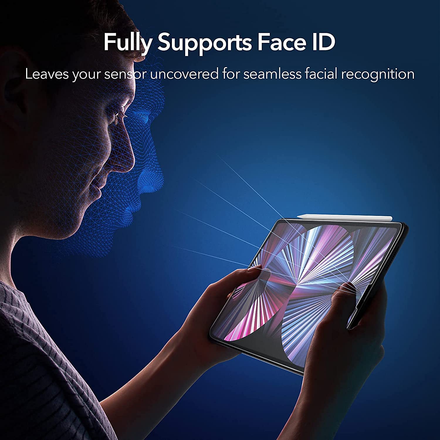 ZenRich [2-Pack] 9H Tempered Glass Screen Protector for iPad Air 5th/4th Gen 10.9