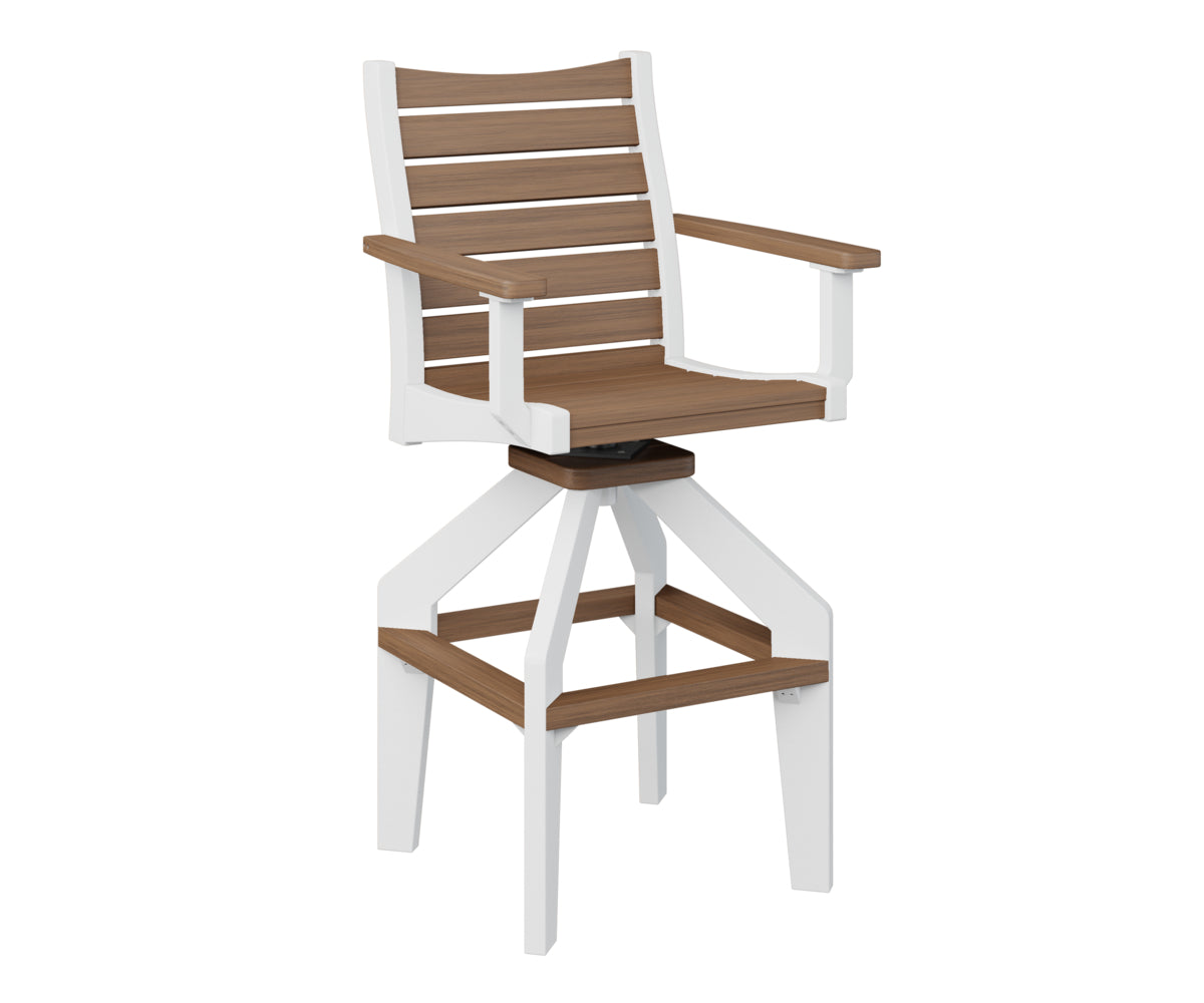 Antique Mahogany on White