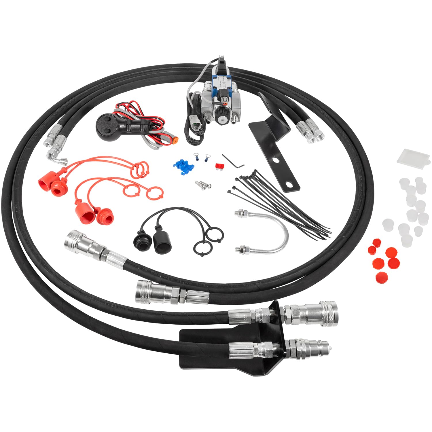 Third Function Valve Kit - Universal Hydraulic Control for Tractors & Loaders | Perfect for Snow Plowing, Landscaping & Heavy-Duty Farming Equipment