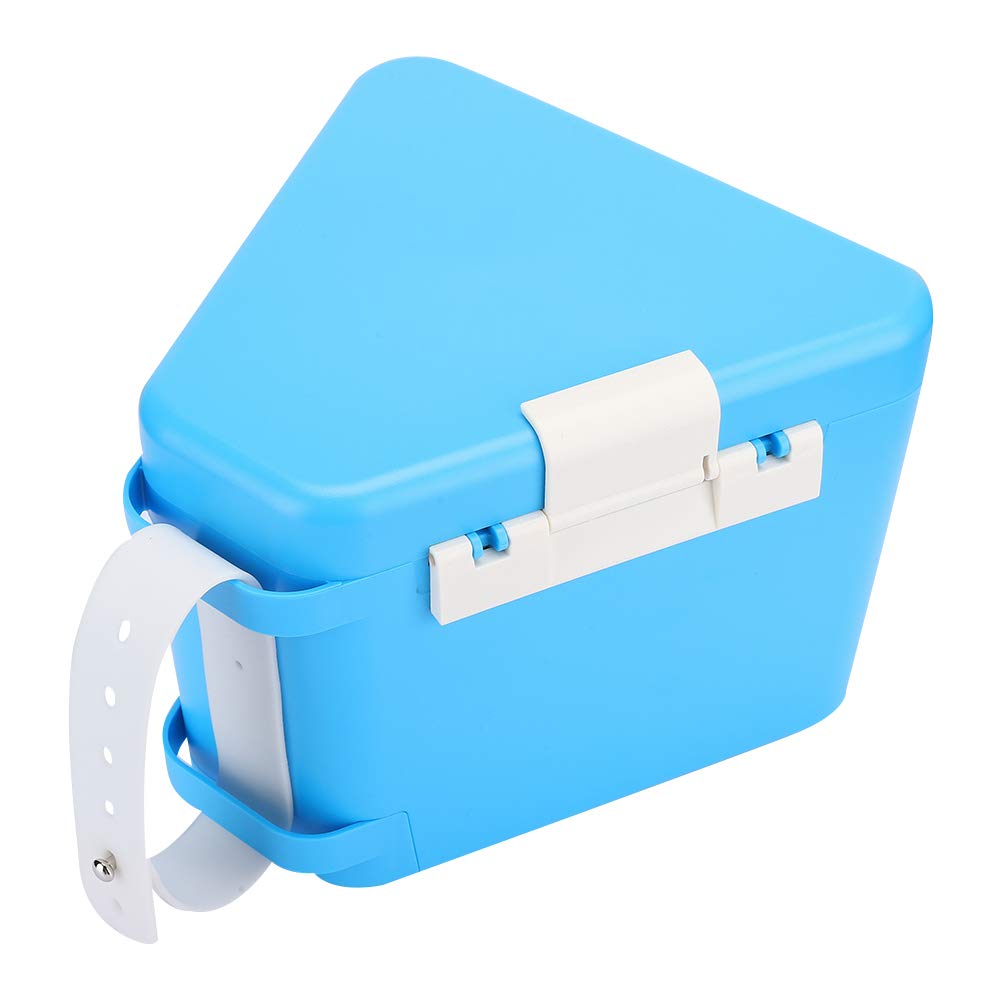VGEBY Portable Building Block Storage Box - Kids Toy Blocks Organizer Container for Lego Bricks, Puzzle Pieces & More - Blue - Perfect for Playrooms, Classrooms & Travel Organization