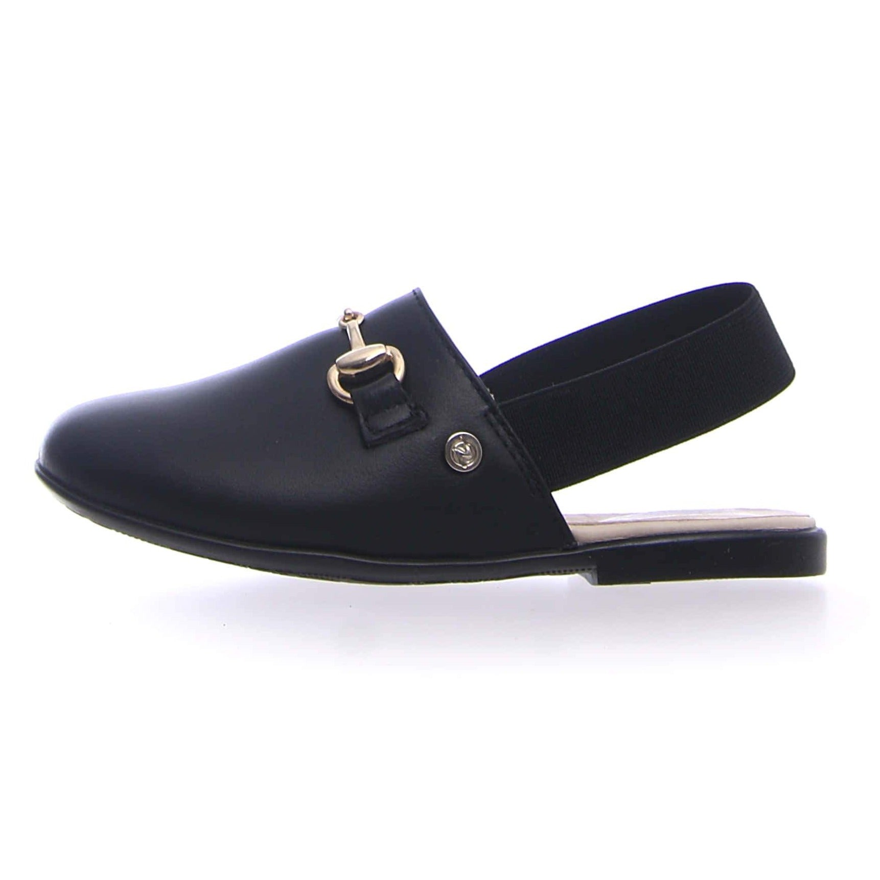 Naturino Girls Vieste Sling Back Mule Shoes - Comfortable Black Casual Sandals for Kids | Perfect for School, Playtime & Summer Outings
