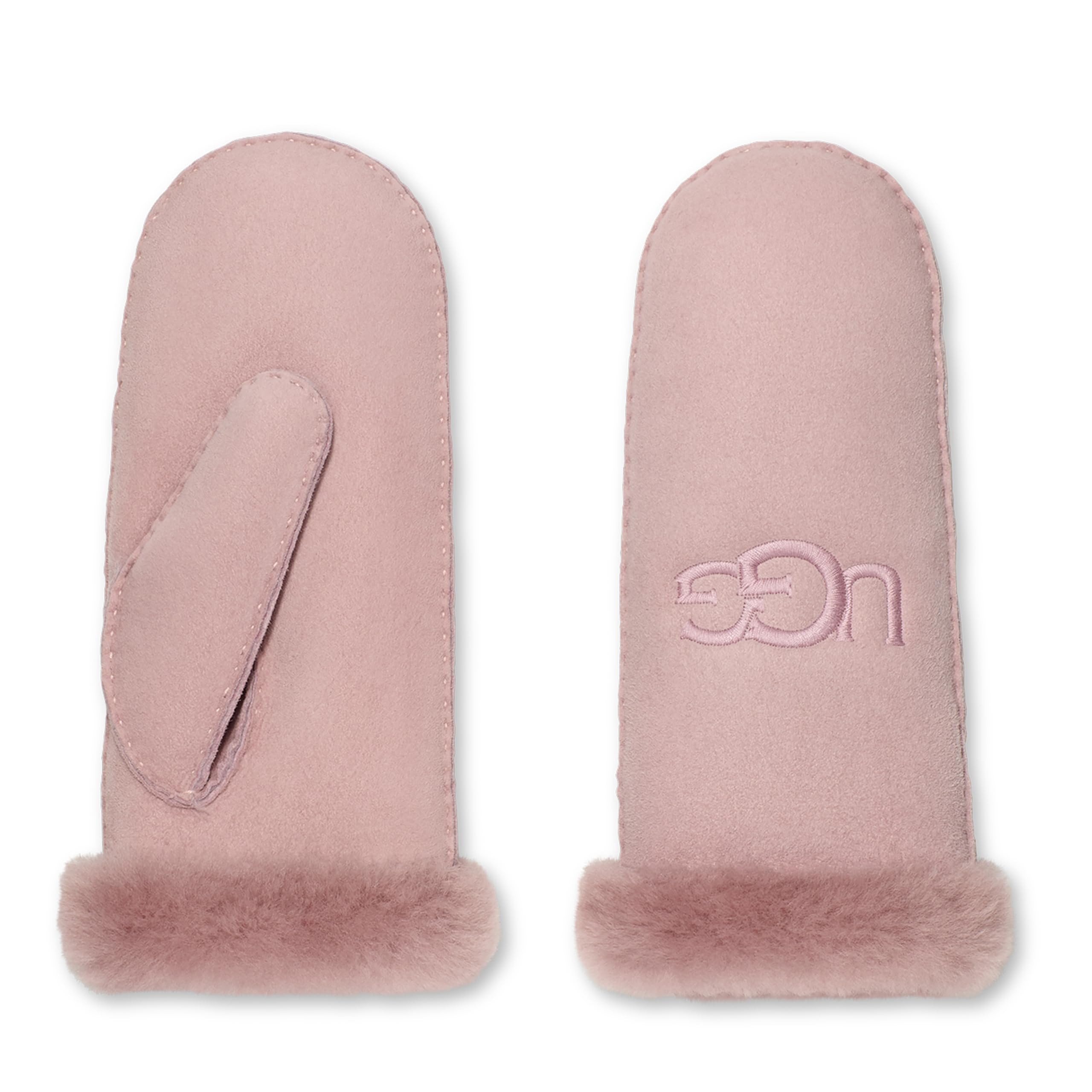 UGG Embroidered Waterproof Sheepskin Winter Gloves with Tech Palm Grip - Warm Touchscreen Mittens for Women & Men, Perfect for Snowboarding, Skiing & Cold Weather Activities