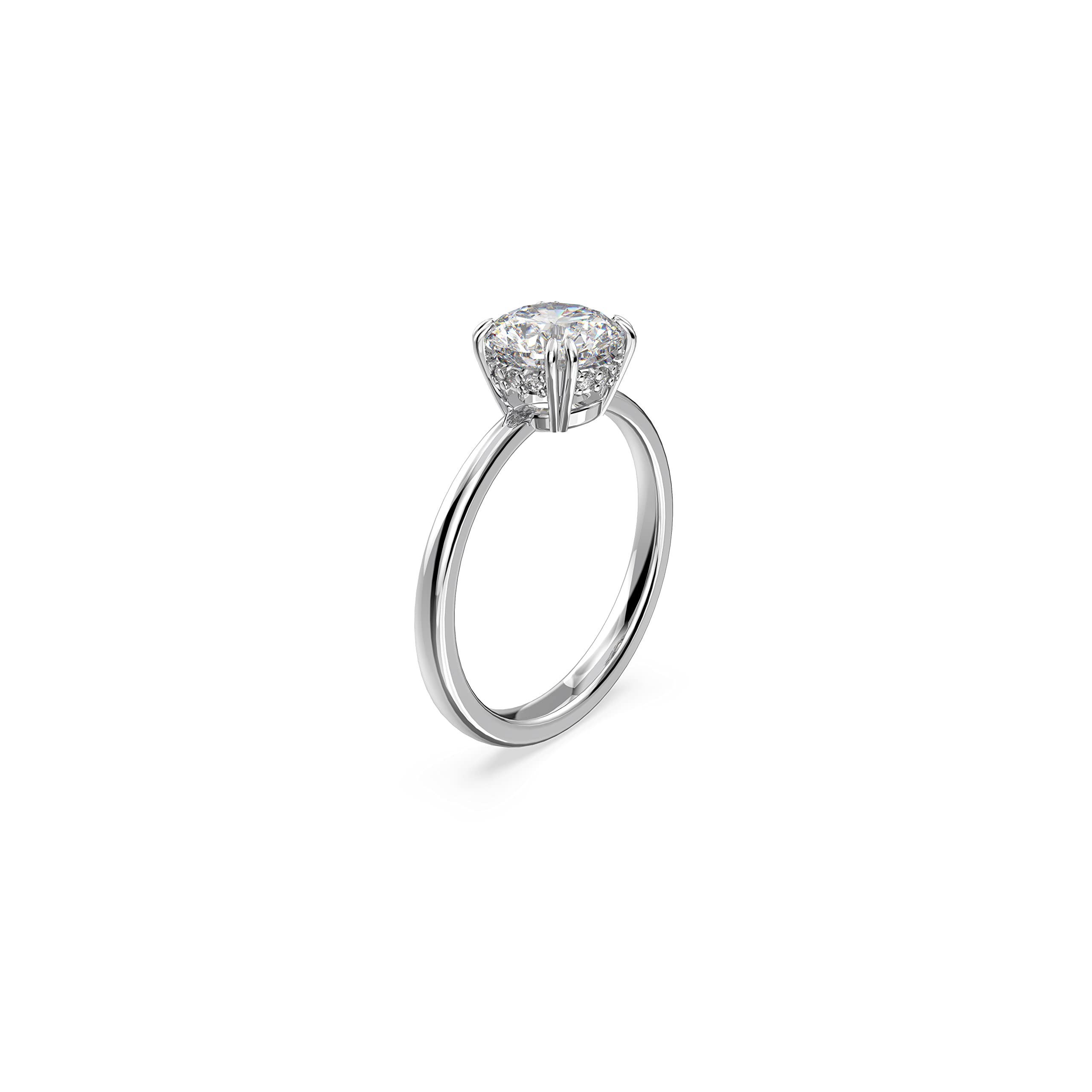 Swarovski Constella Cocktail Ring - Princess Cut Crystal Jewelry for Parties & Gala Events