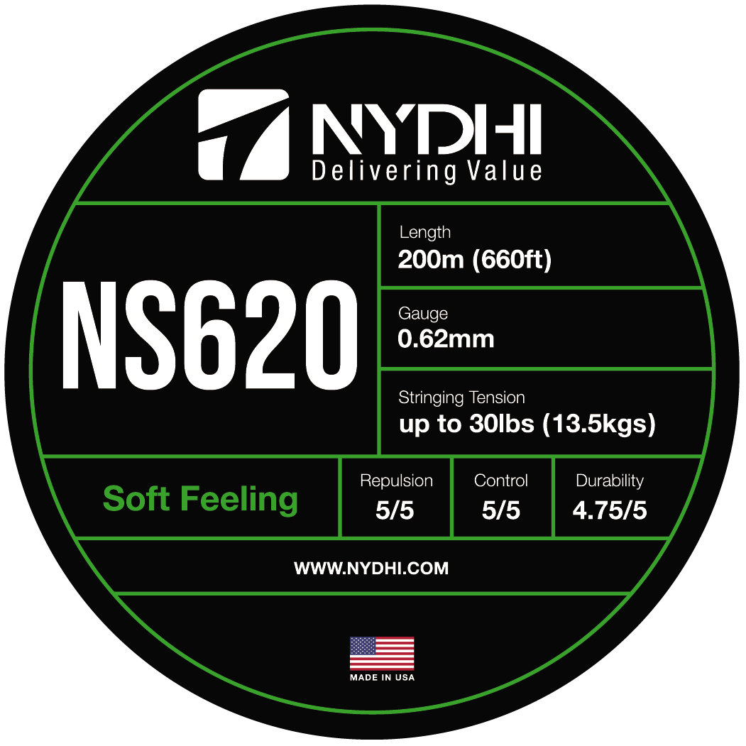 Premium Nydhi NS620 Repulsion Badminton String Reel - 200m High-Performance String for Professional Players - Perfect for Tournaments & Training Sessions