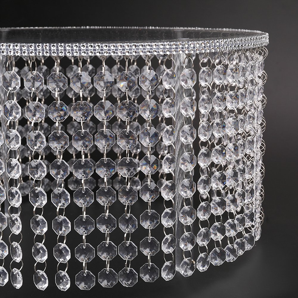 Elegant Clear Acrylic Crystal Chandelier Wedding Cake Stand - 14