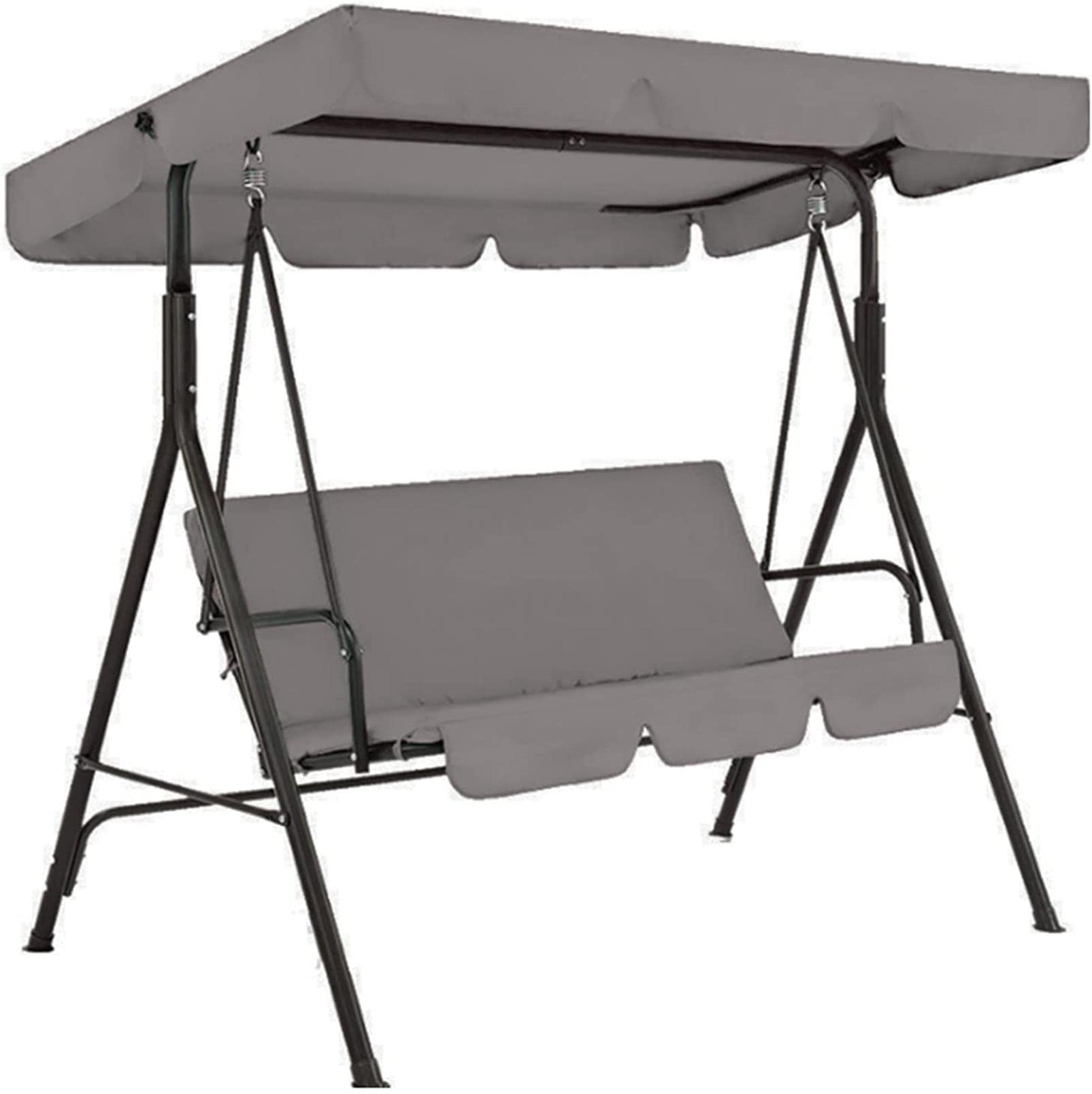 Waterproof 3-Seat Patio Swing Chair Covers - Outdoor Furniture Canopy & Cushion Cover Set for Garden, Hammock Replacement (Ideal for Backyard, Deck & Poolside Protection)