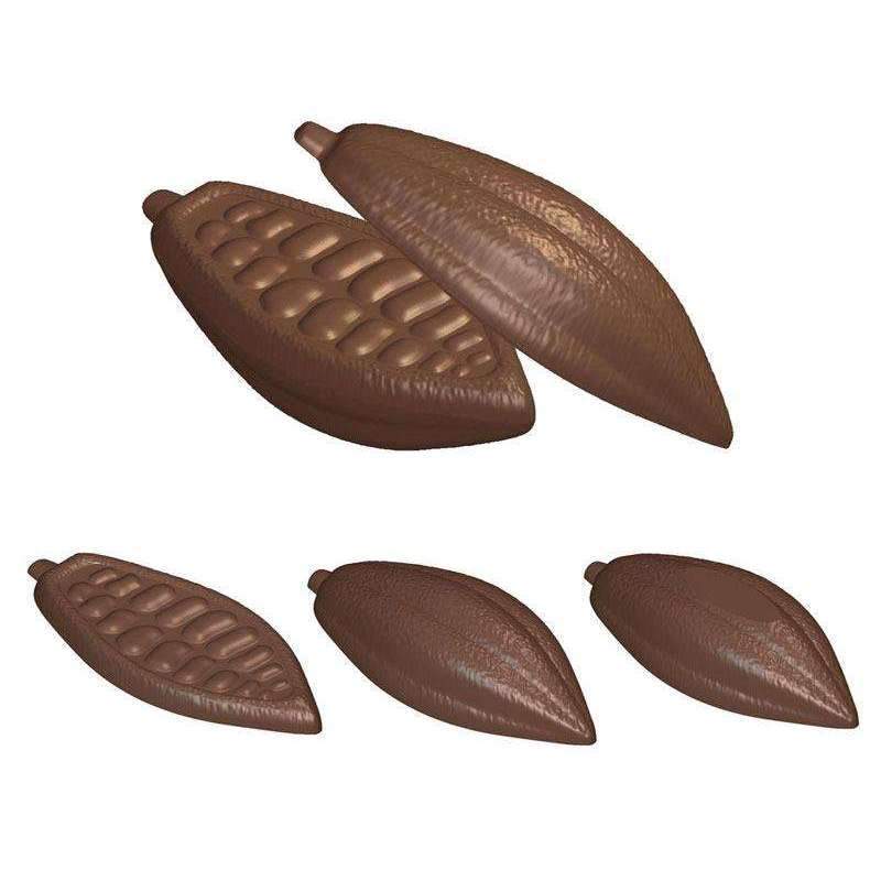 Premium Cocoa Pod Chocolate Mold 24570664 - Perfect for DIY Chocolate Making, Baking, and Candy Crafting