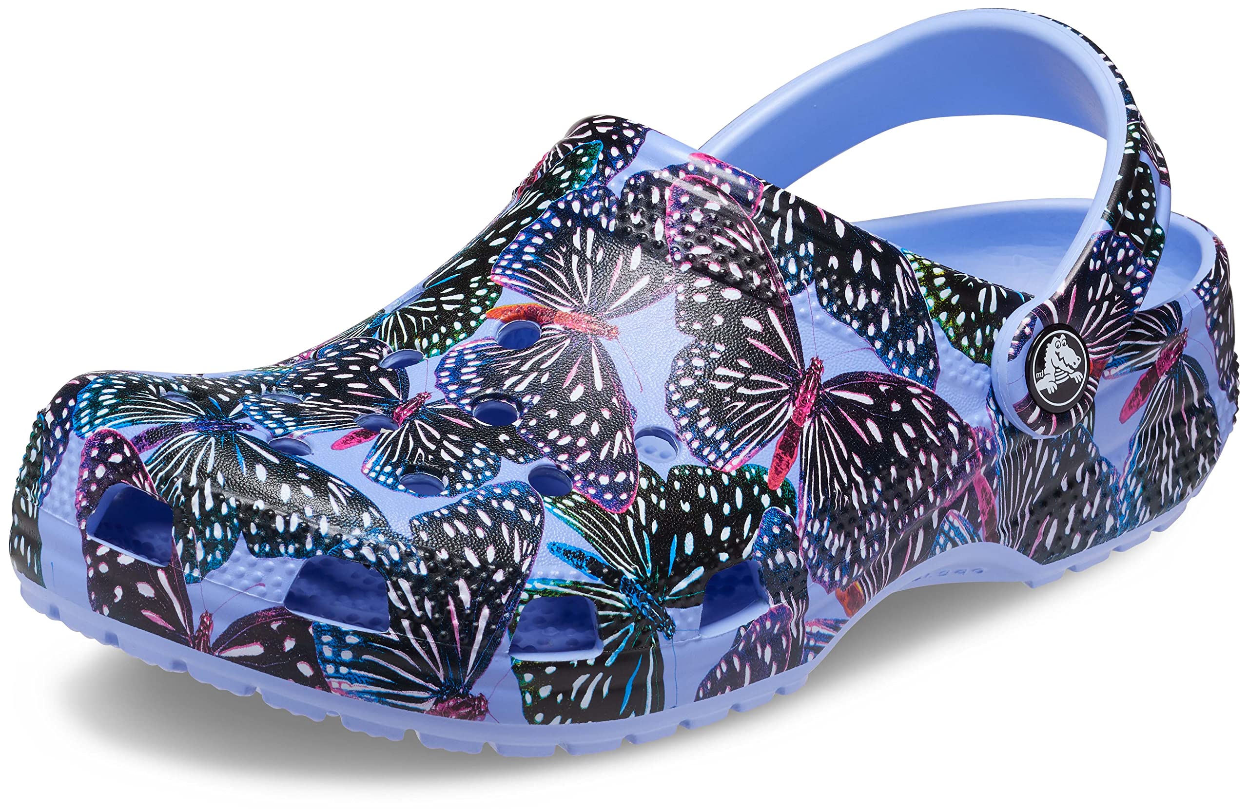 Crocs Unisex-Adult Classic Printed Floral Clogs | Comfortable Slip-On Water Shoes for Men & Women | Perfect for Beach, Pool, Garden & Casual Wear