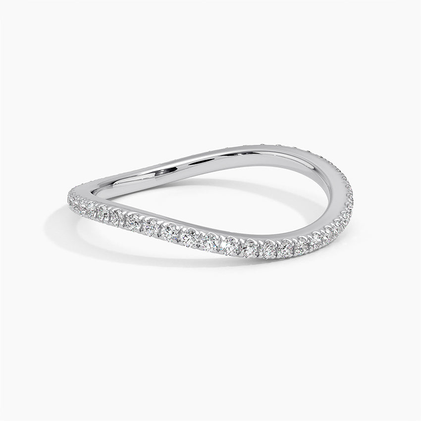 Espira Eternity Wedding Band Ring for Women - 14K Gold Plated Cubic Zirconia Bridal Ring Set - Perfect for Engagement, Anniversary & Special Occasions
