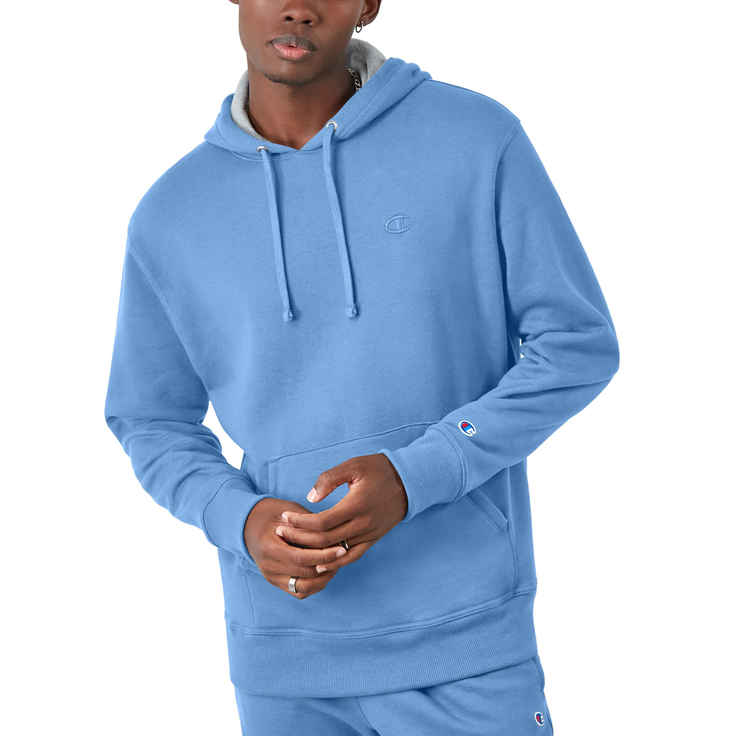 Champion Powerblend Fleece Hoodie for Men - Comfortable & Warm Sweatshirt (Regular & Big & Tall Sizes) - Perfect for Gym, Casual Wear & Outdoor Activities