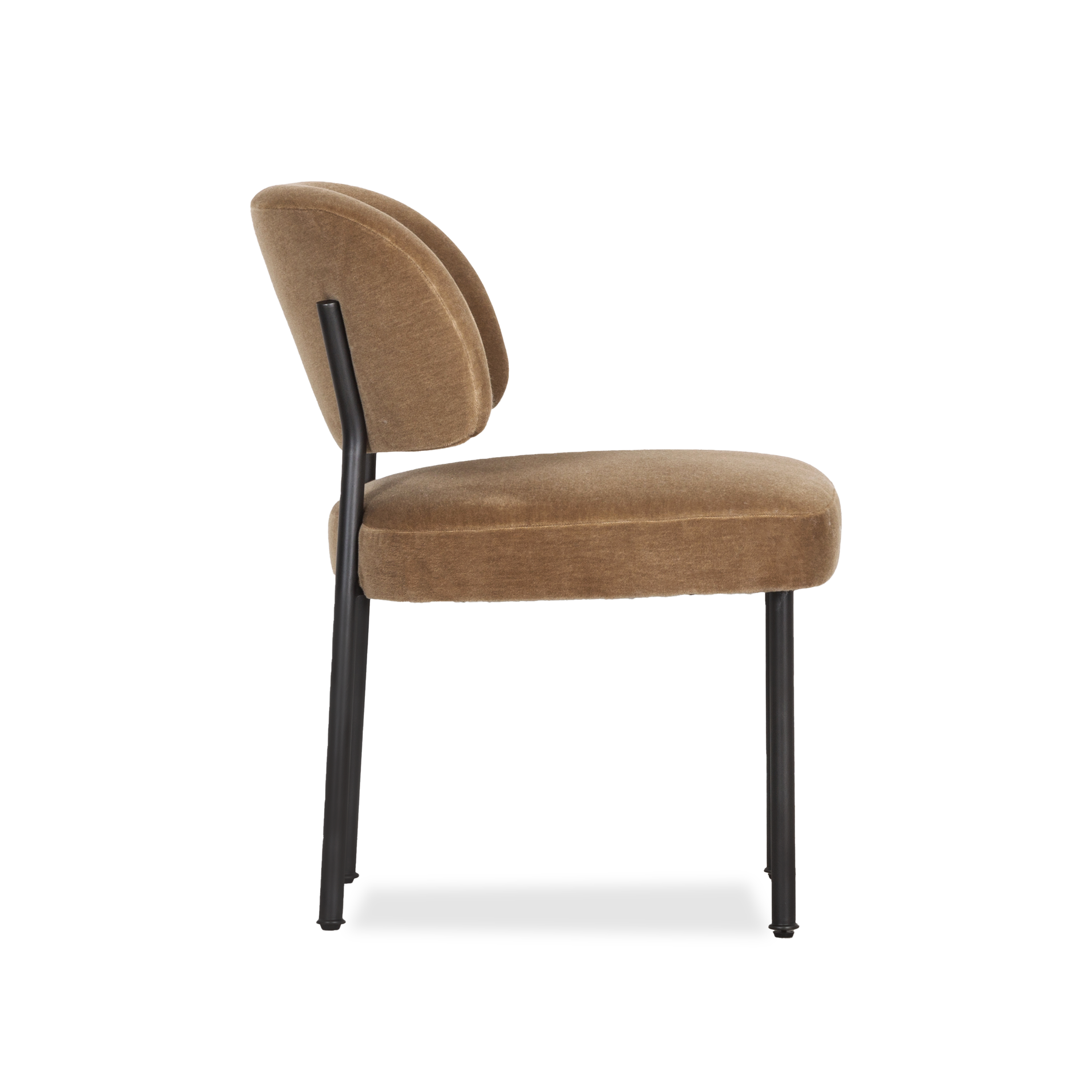 Anvil Dining Chair - Modern Metal and Wood Kitchen Chair, Sturdy and Comfortable for Dining Room, Restaurant, or Cafe Use