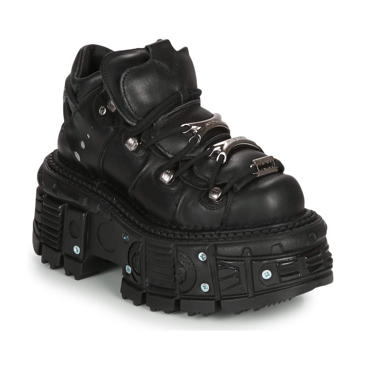 New Rock M-Tank106-C1 Unisex Platform Boots for Men & Women - Gothic Punk Style, Comfortable & Durable for Concerts, Parties & Everyday Wear