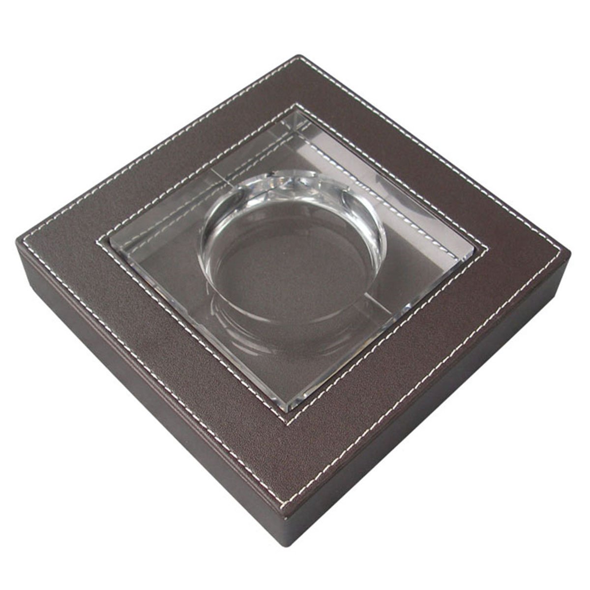 KINGFOM 8-Piece PU Leather Desk Organizer Set - Magazine File Holder, Stackable Paper Tray with Drawer for Home, Office & School (Brown) - Perfect for Organizing Documents, Stationery & Office Supplies