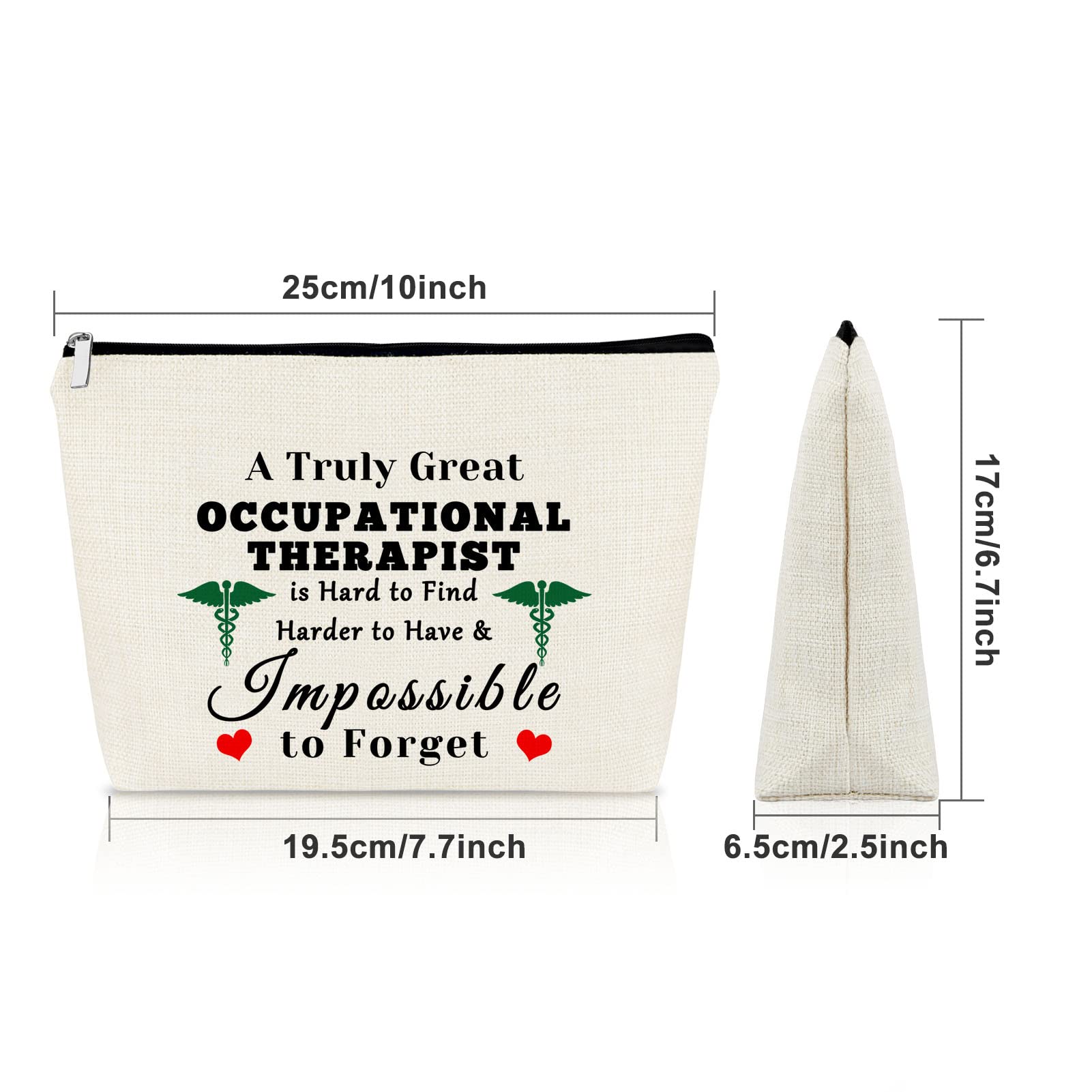 Funny Occupational Therapist Gifts for Women - OT Teacher Appreciation & Thank You Gift - Makeup/Cosmetic Bag for Birthday, Christmas - Perfect for Therapists, OT Students & Healthcare Professionals
