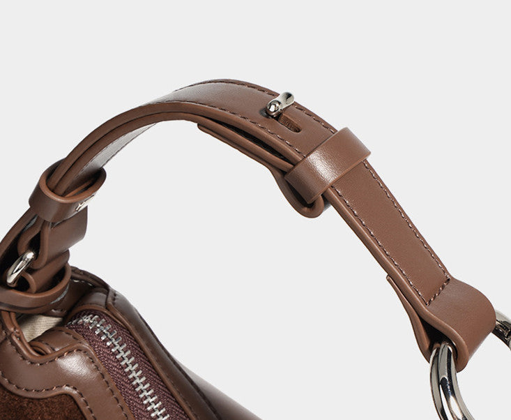 Stylish Leather Half Moon Crossbody Bag for Women - Trendy Boho Shoulder Purse - Perfect for Date Nights, Travel & Everyday Use