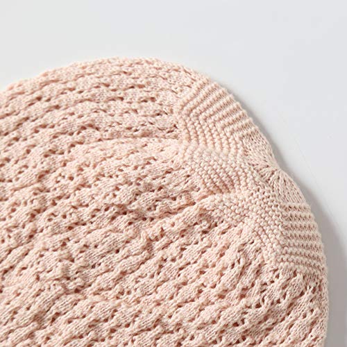 Vivobiniya Toddler Girl Flounce Knit Hat - Soft Baby Bonnet for Newborn to 8 Years - Perfect for Winter, Outdoor Play & Photoshoots