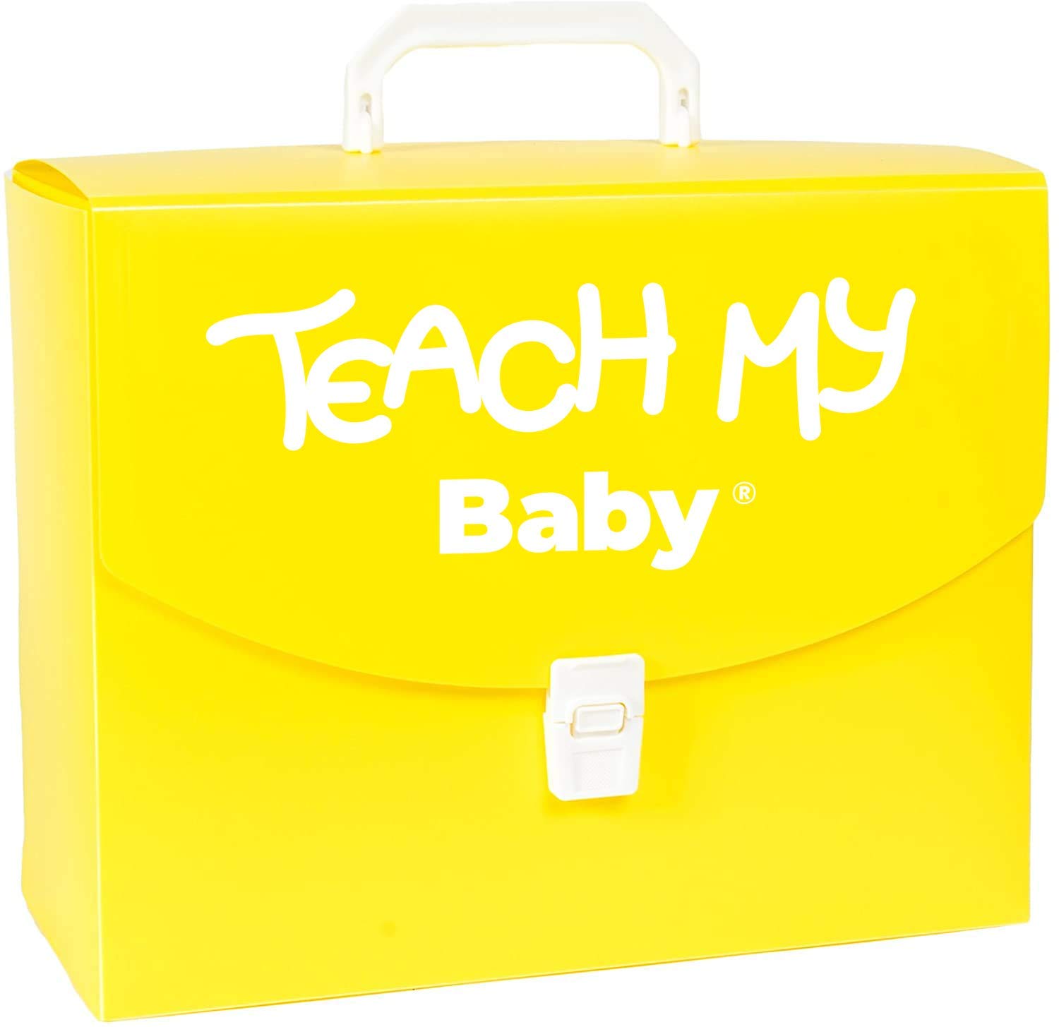 Screen-Free Baby Learning Kit for 6+ Months - Educational Toy Set with Finger Puppets, Board Books & Stacking Blocks to Teach First Words, Numbers & Sounds | Includes Teaching Guides & Storage Case | Perfect for Early Childhood Development & Interactive Playtime