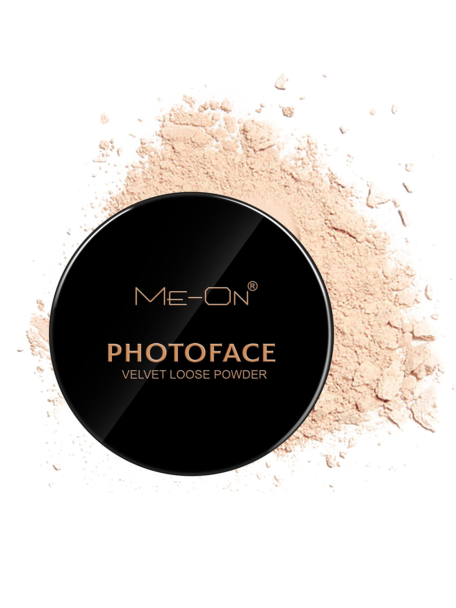ME-ON Photoface Loose Powder - Translucent Setting Powder for Fair Skin (Shade 01) | Oil Control & Pore Minimizing | Perfect for Photography, Daily Makeup & Special Occasions