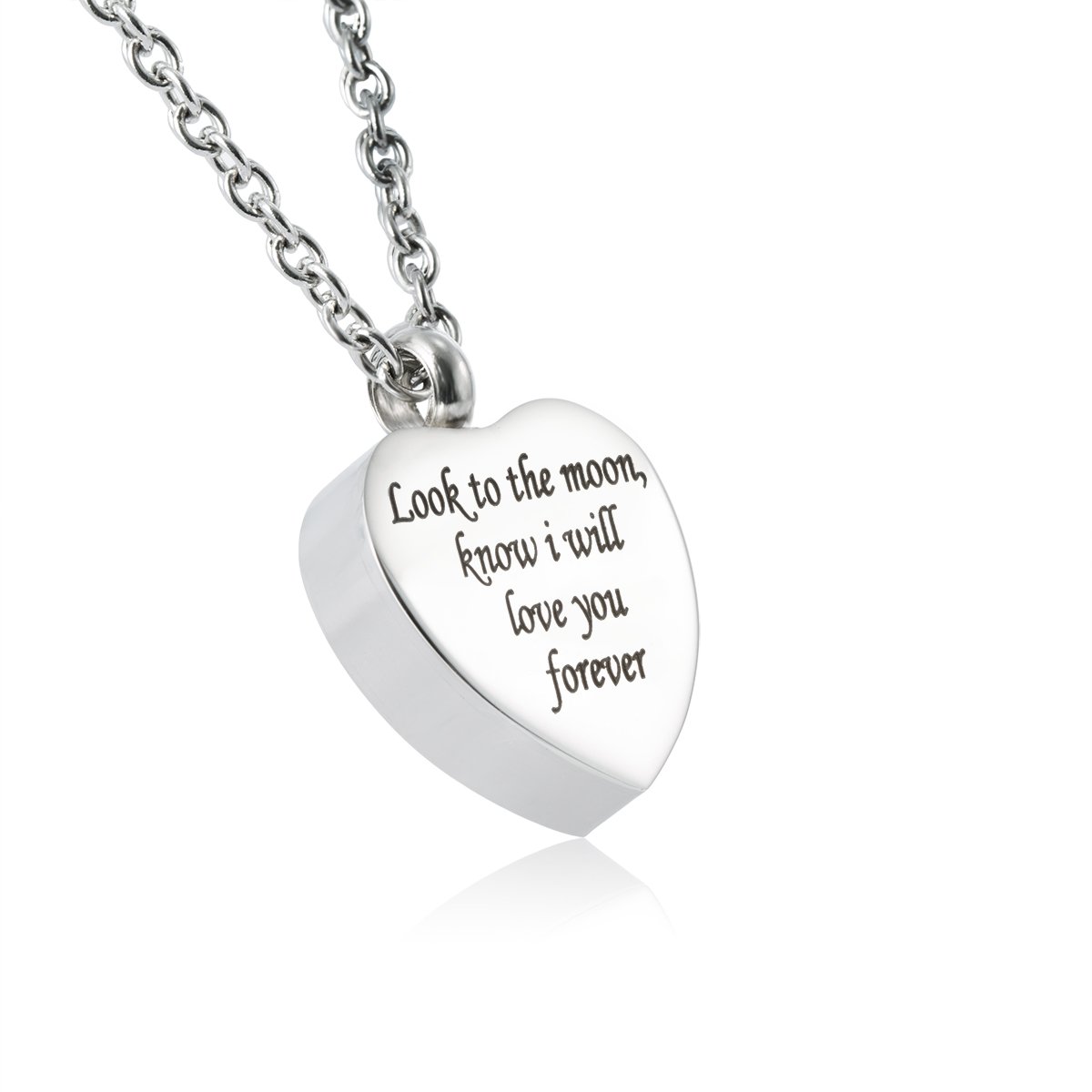 Glimkis Heart Memorial Necklace - Cremation Urn Jewelry for Ashes Keepsake - Perfect for Remembrance & Funeral Memorial Gifts