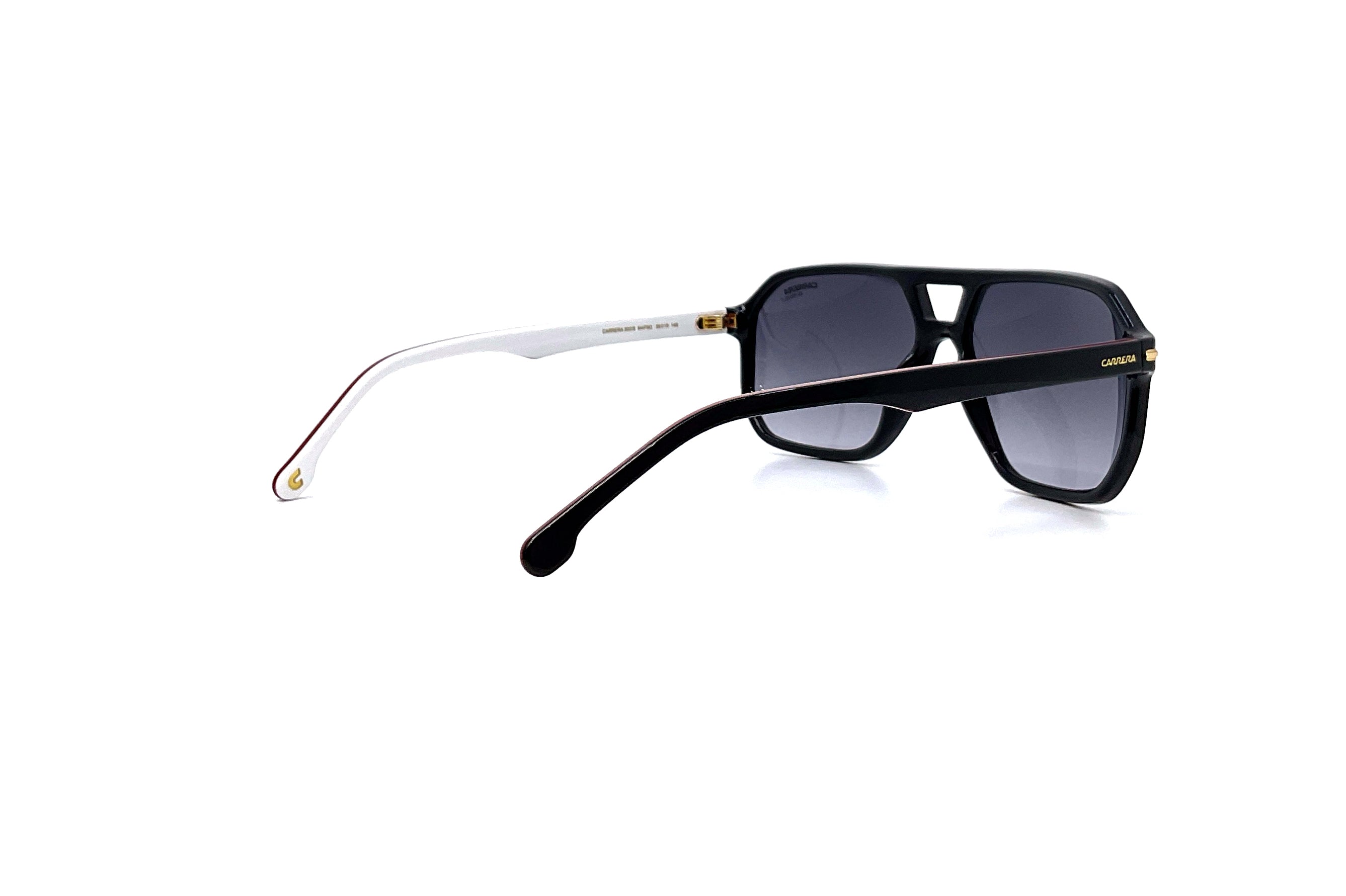 Carrera 302/S Sunglasses - Black Striped Aviator Style for Men & Women | UV Protection, Polarized Lenses | Perfect for Driving, Outdoor Sports & Fashion