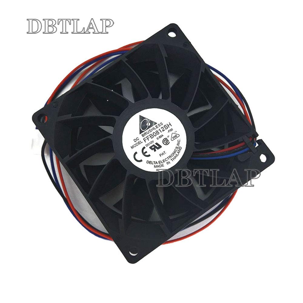 High-Performance 80x80x25mm 12V 0.6A Dual Ball Bearing CPU Cooling Fan - Compatible with Arrive FFB0812SH, 3-Pin Connector for Laptop & PC Cooling | Perfect for Gaming PCs, Workstations & Overclocking Systems
