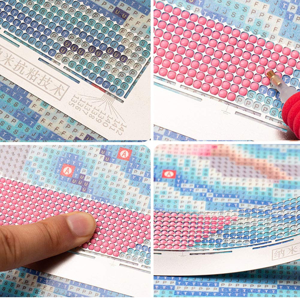 2-Piece Diamond Painting Ruler Set with 216 Blank Grids - 140mm Grid Length for DIY Rhinestone Embroidery & Diamond Art - Perfect for Diamond Painting Kits, Cross Stitch, and Craft Projects